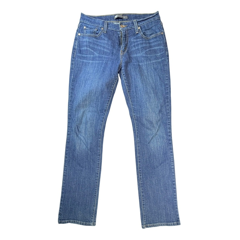 Levis 505 Straight Leg Jeans Womens 6M W28 L32 Blue Medium Wash Stretch Denim